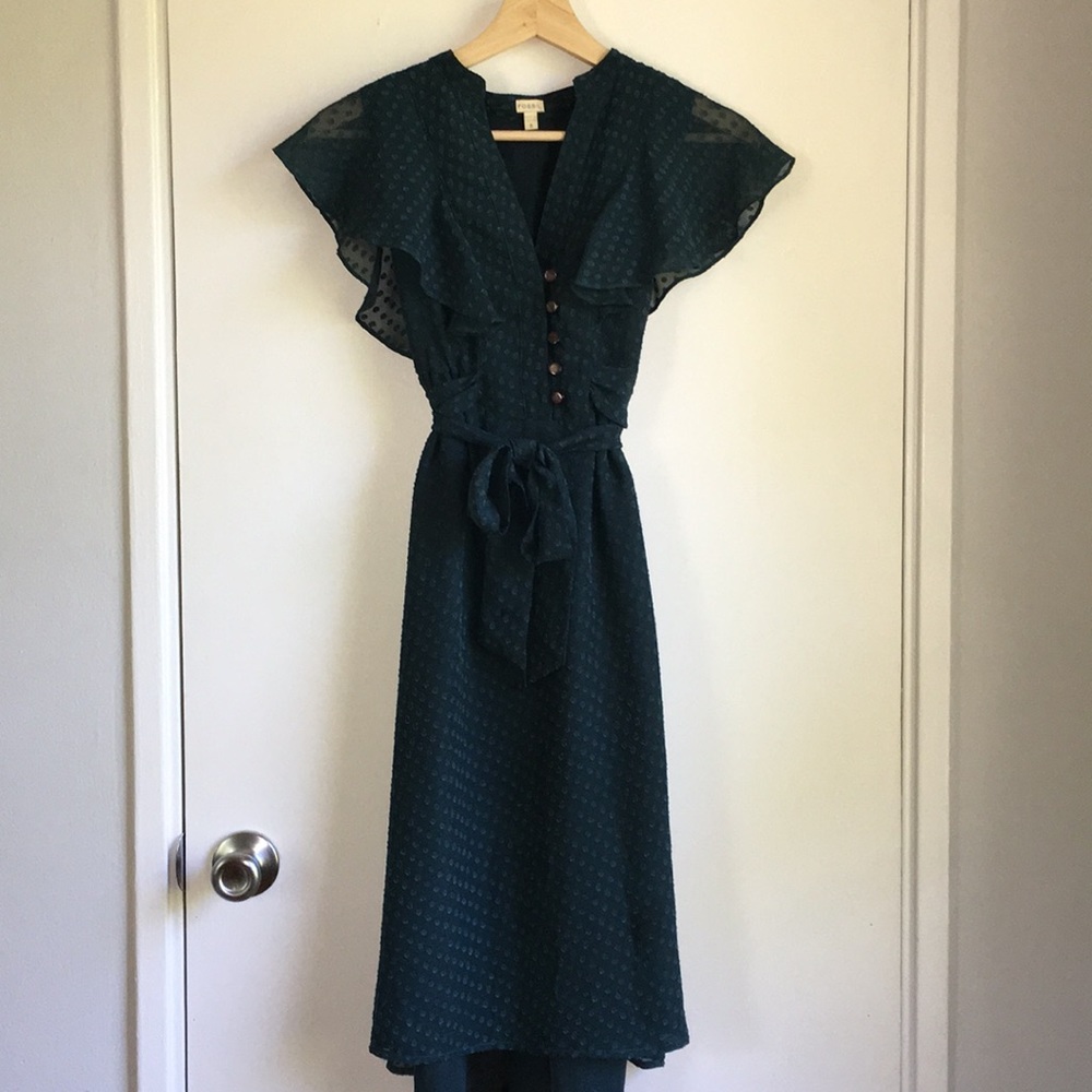 Blue Fossil summer dress with flutter sleeves